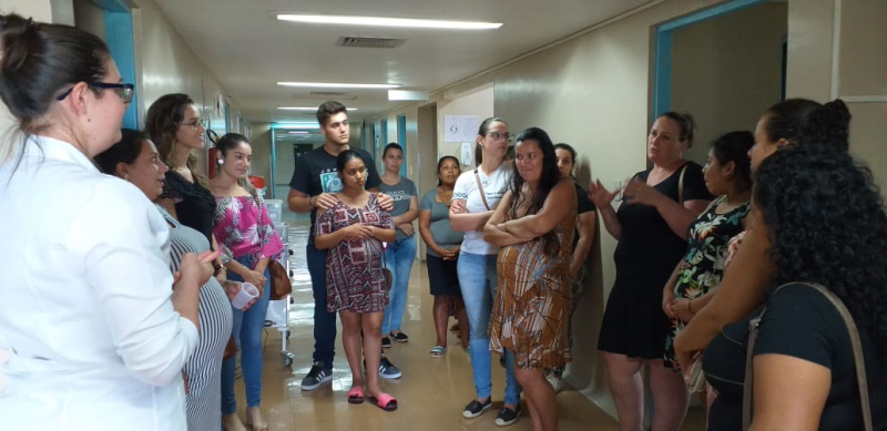 Gestantes realizam visita à maternidade do Hospital Comunitário de Sarandi  